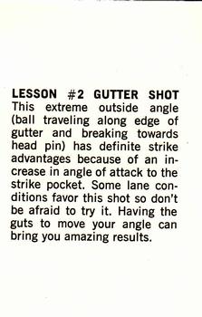 1973 PBA Bowling #NNO Lesson #2 Gutter Shot Back